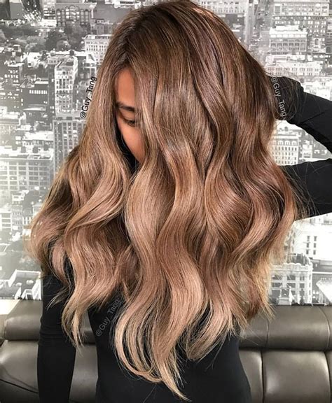 Mocha Latte Hair Color Gaya Rambut Warna Rambut Balayage Highlights