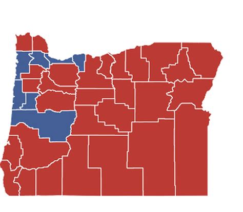 Oregon Political Map By County Map Of United States