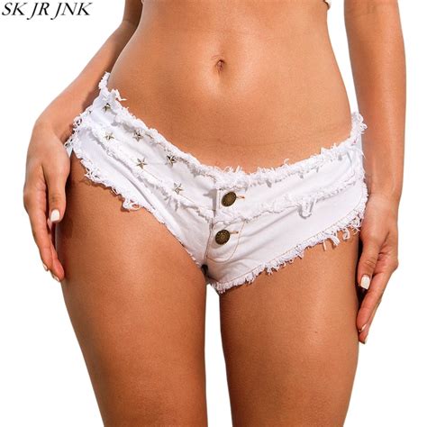 Buy Sexy Booty Cheeky Denim Bikini Micro Mini Shorts Thong Jeans Triangle Low