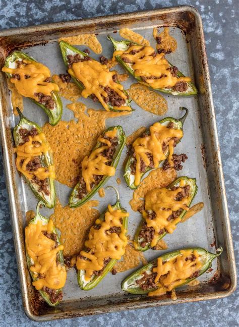 Cheeseburger Stuffed Jalapeno Poppers The Cookie Rookie