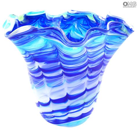 Vases Blown Collection Missoni Bowl Centerpiece Blue Original