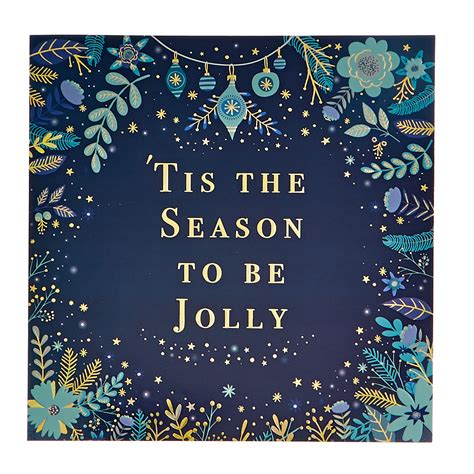 Buy 10 Deluxe Charity Boxed Christmas Cards Navy And Gold 2 Designs