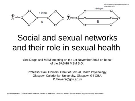 Pdf Social And Sexual Networks And Their Role In Sexual Health
