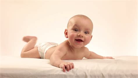 Happy Baby Boy Lying On Stock Footage Video 100 Royalty Free 6138770