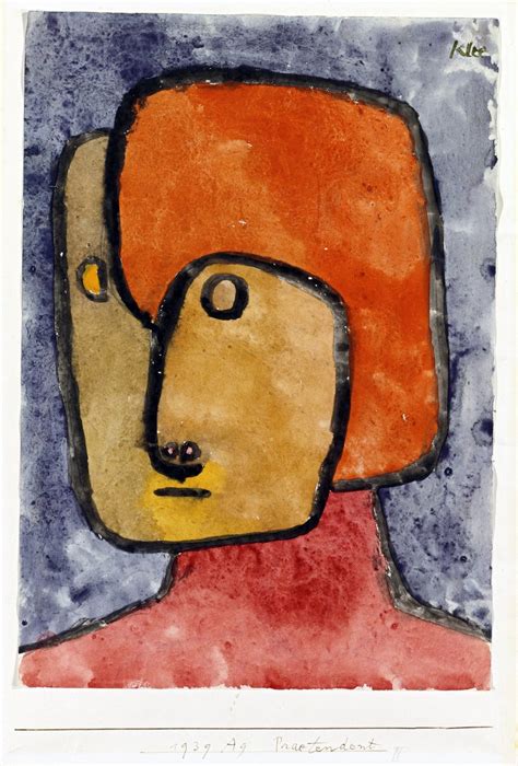 Pretendant Pretender Oeuvre De Paul Klee 1879 1940