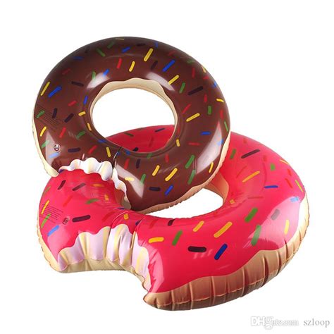 2020 Outdoor Donut Pool Inflatable Floats Pool Toys Swimming Float 90cm