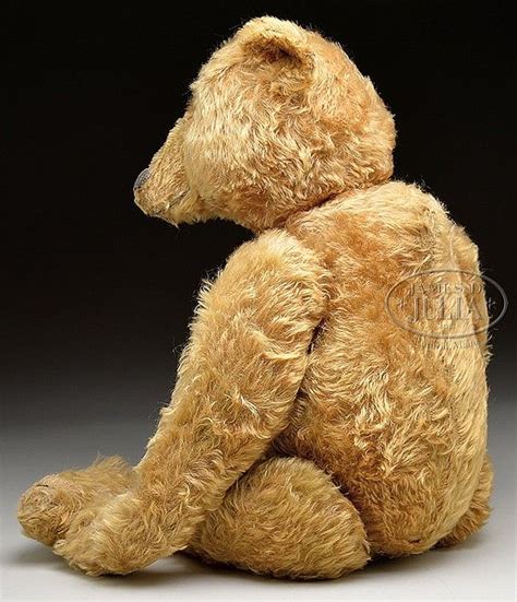 Delightful Very Early Large Steiff Bear With Button Old Teddy Bears