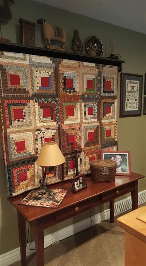 Pin By Sherry Rhoads On Decorating With Quilts Log Cabin Designs Log