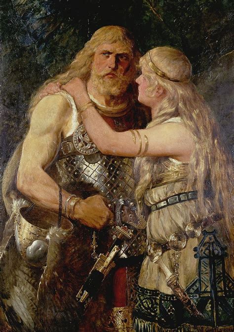 Gehrts Armin Verabschiedet Sich Von Thusnelda 1884 Arminius Wikipedia Vikings Viking