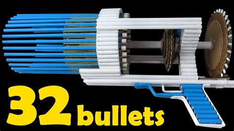 How to draw a machine gun.do you know how to draw a machine gun? How To Make a Paper Gun That Shoots 32 Bullets ...