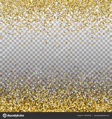 Gold Glitter Background Golden Sparkles On Border Template For