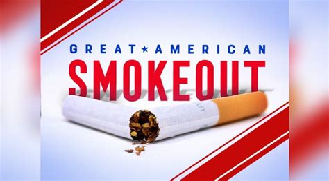 great american smokeout challenges smokers to quit for a day