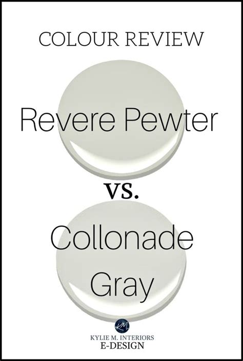 Grow group, valspar corp., glidden co. Paint Colour Review: Colonnade Gray vs Revere Pewter ...
