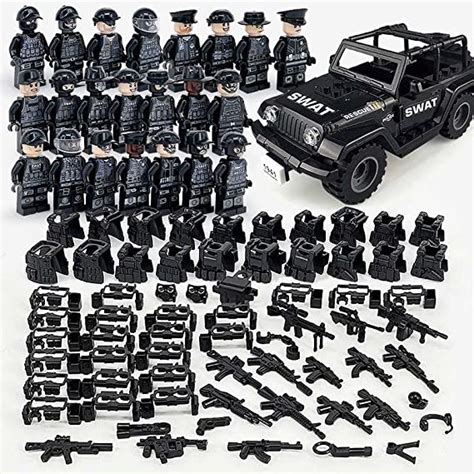 Zotin Mini Militär Bausteine Armee Soldat Spielzeug Swat Auto Und