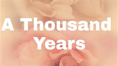 A Thousand Years Tra