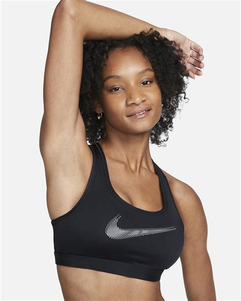 Nike Swoosh Medium Support Womens Padded Graphic Sports Bra Nike Uk