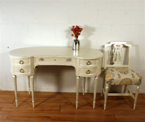 Antique White And Champagne Pearl Effects Desk General