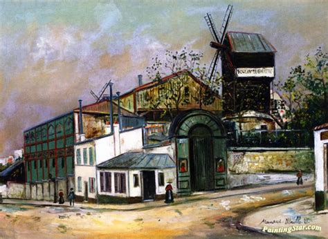 Moulin De La Galette Montmartre Artwork By Maurice Utrillo Oil
