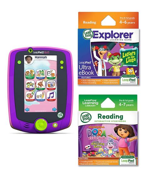 Leapfrog Purple Leappad2 Glo Tablet And Interactive Games Set