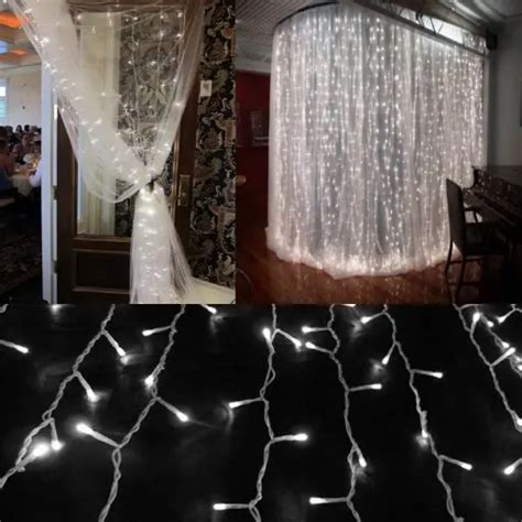 Wholesale 220v 406m 144leds Led Icicle Curtain Lights For Xmas