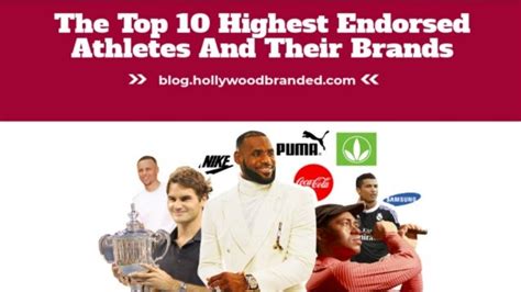 Sports Endorsement Deal 10 Highest Endorsed Athletes And Their Brands