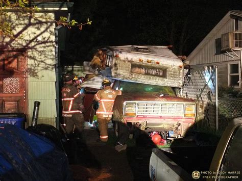 Portland Fire And Rescue Responds To Trailer Explosion Photo