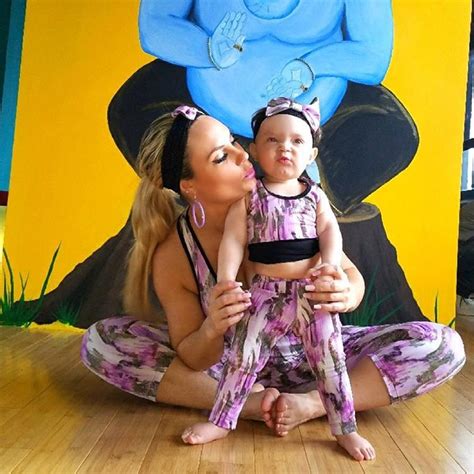 Coco Austin And Daughter Matching Yoga Outfits