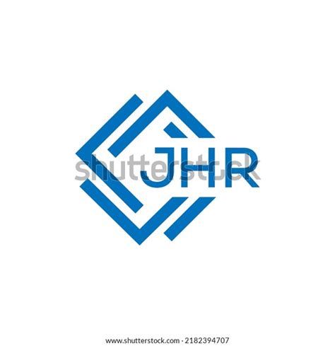 Jhr Letter Logo Design On White Stock Vector Royalty Free 2182394707