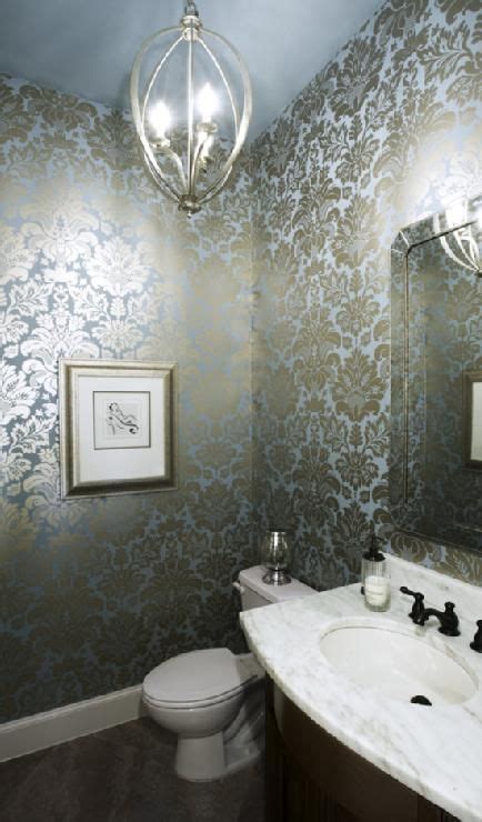 Some Inspiration Damask Wallpaper Currey And Company Light Fixture
