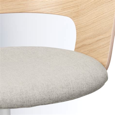 The gently curved lines accentuated by sewn details are kind to your body and pleasant to look at. FJÄLLBERGET Conference chair - white stained oak veneer ...