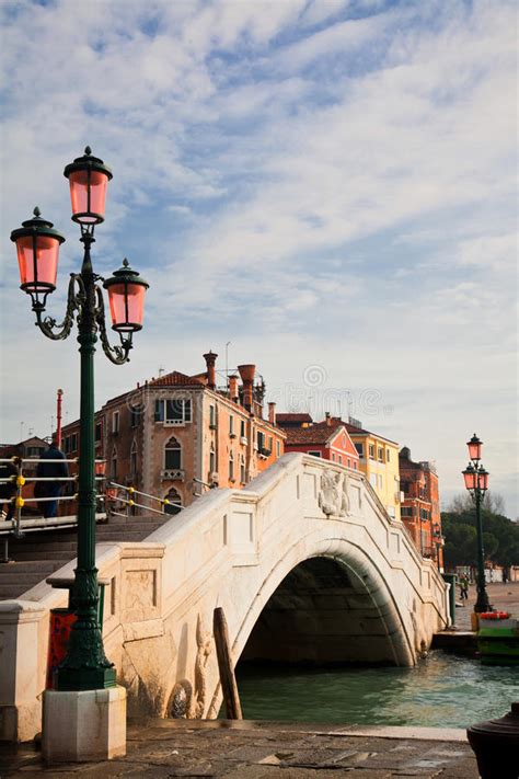 venice city of canals and bridges stock image image of houses colors 82303473