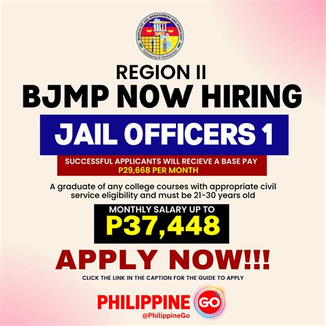 Bjmp Region 2 Is Looking For New Jail Officers 1 Philippine Go