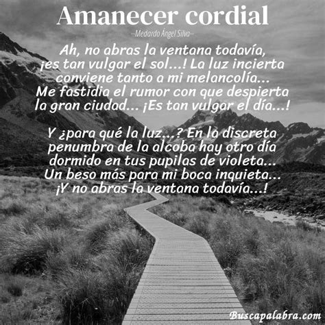 Poema Amanecer Cordial De Medardo Ángel Silva Análisis Del Poema