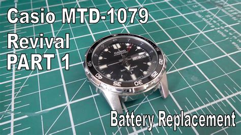 Casio Mtd 1079 Battery Replacement Casio Revival Part 1 Youtube