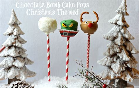 How to make christmas pudding christmas cake pops. Chocolate Bomb Cake Pops - Christmas Themed - Jays Sweet N ...