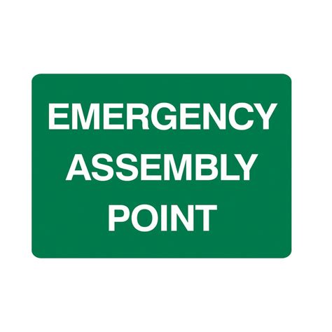 Cos Emergency Assembly Point Sign 600wx450mm