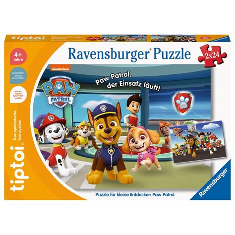 Ravensburger Tiptoi Puzzle Paw Patrol 2x24 Teile Smyths Toys Österreich