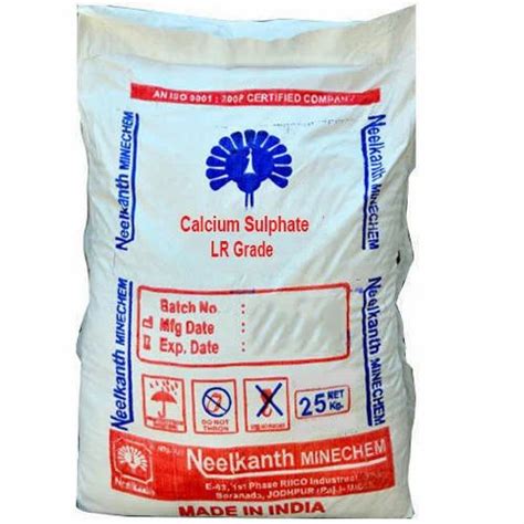 Calcium Sulphate Lr Grade Calcium Sulphate Manufacturer From Jodhpur