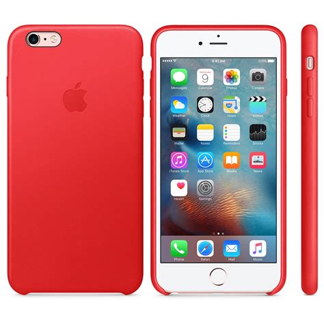 Official Iphone 6s And 6s Plus Productred Leather Case