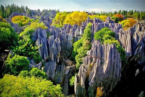 Shilin Stone Forest Yunnan China Kunming Beautiful Landscapes