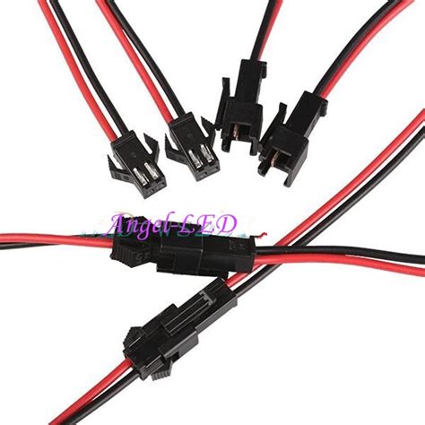 Wholesale 500pairs 2 Pin Male Female JST SM 2Pin Plug Connector 2pin