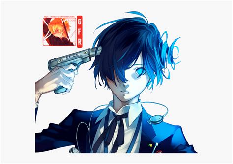 Anime Boy Black Hair Blue Eyes Search Result 184 Cliparts Persona 3