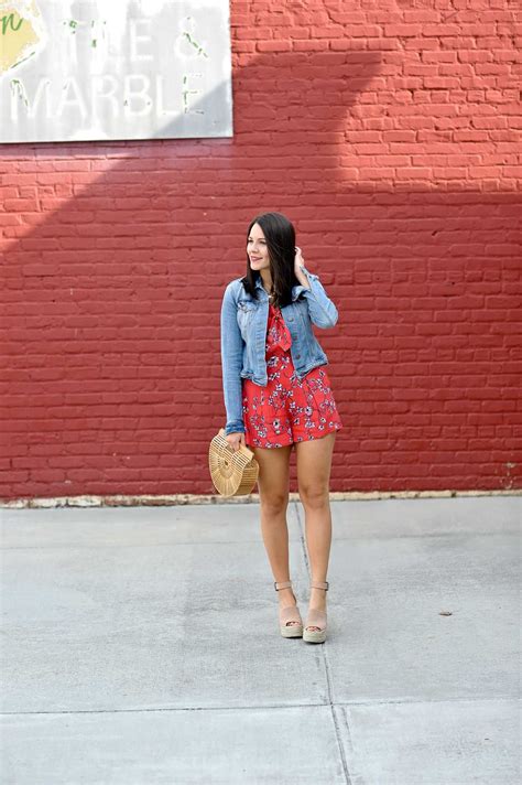Summer Romper Outfit - Cherry Blossom - My Style Vita | Summer romper outfit, Romper outfit ...