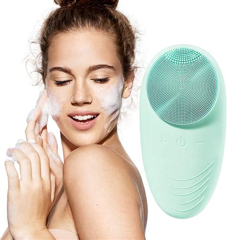 sonic facial cleansing brush 5 speed face cleansing brush rechargeable waterproof vibrating