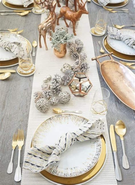 20 Wonderful Christmas Dinner Table Settings For Merry Holidays