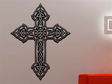 Cross Wall Decal Religious Sticker Home Interior Design Living