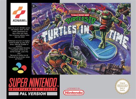 Originally an arcade game, turtles in time was ported to the super nintendo entertainment system in 1992. Teenage Mutant Ninja Turtles IV : Turtles in Time - Jeux ...