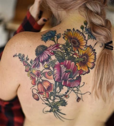 Wildflower Tattoo Wildflower Tattoo Tattoos Botanical Tattoo