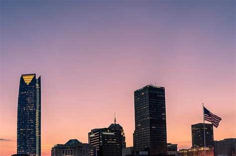 Okc Skyline After Sunset Photograph By Cody Ash