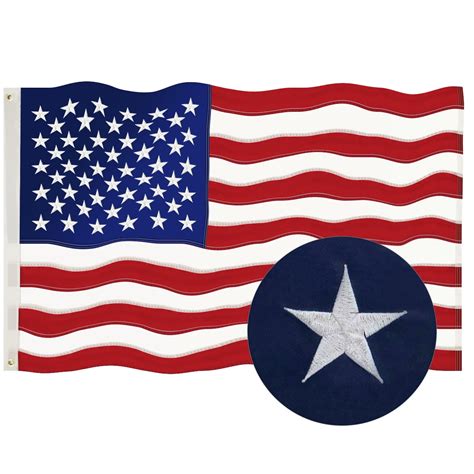 Best Quality Usa United States Of America 3 Pack 3x5 American Flags W